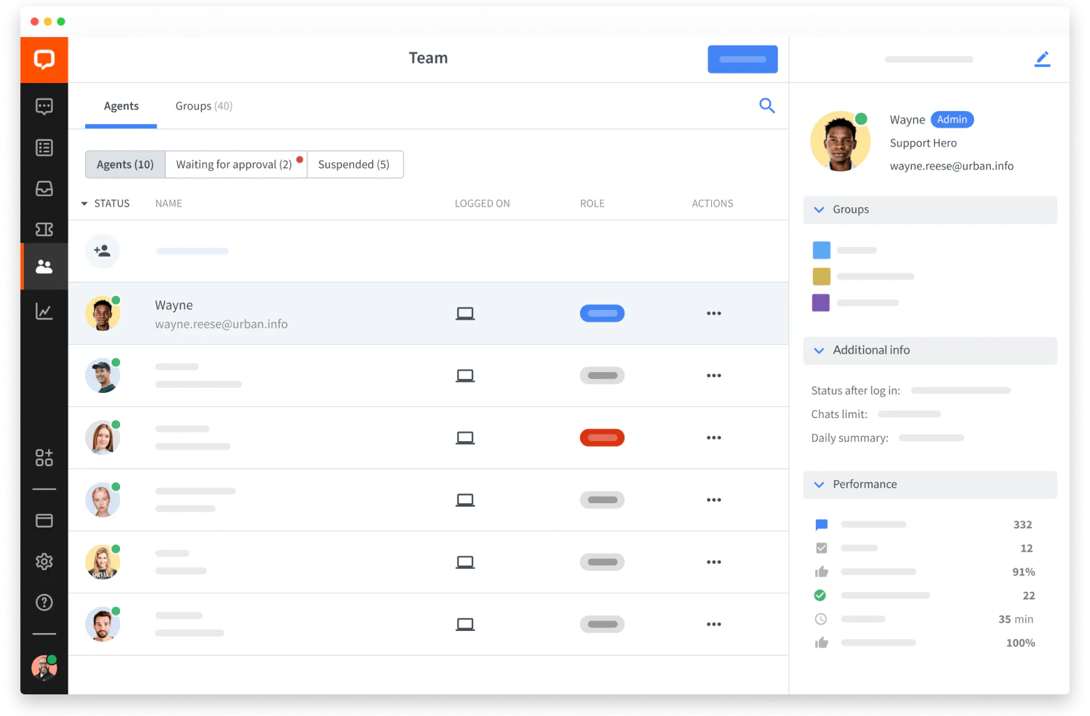 LiveChat® web app