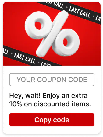 Exit-intent campaign in LiveChat® to encourage hesitant shoppers to stay on a website and buy