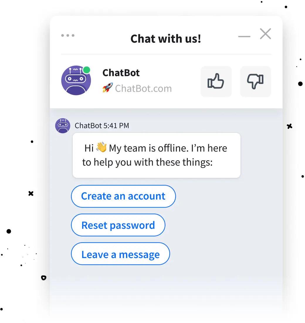 After hours chat bot for LiveChat integration