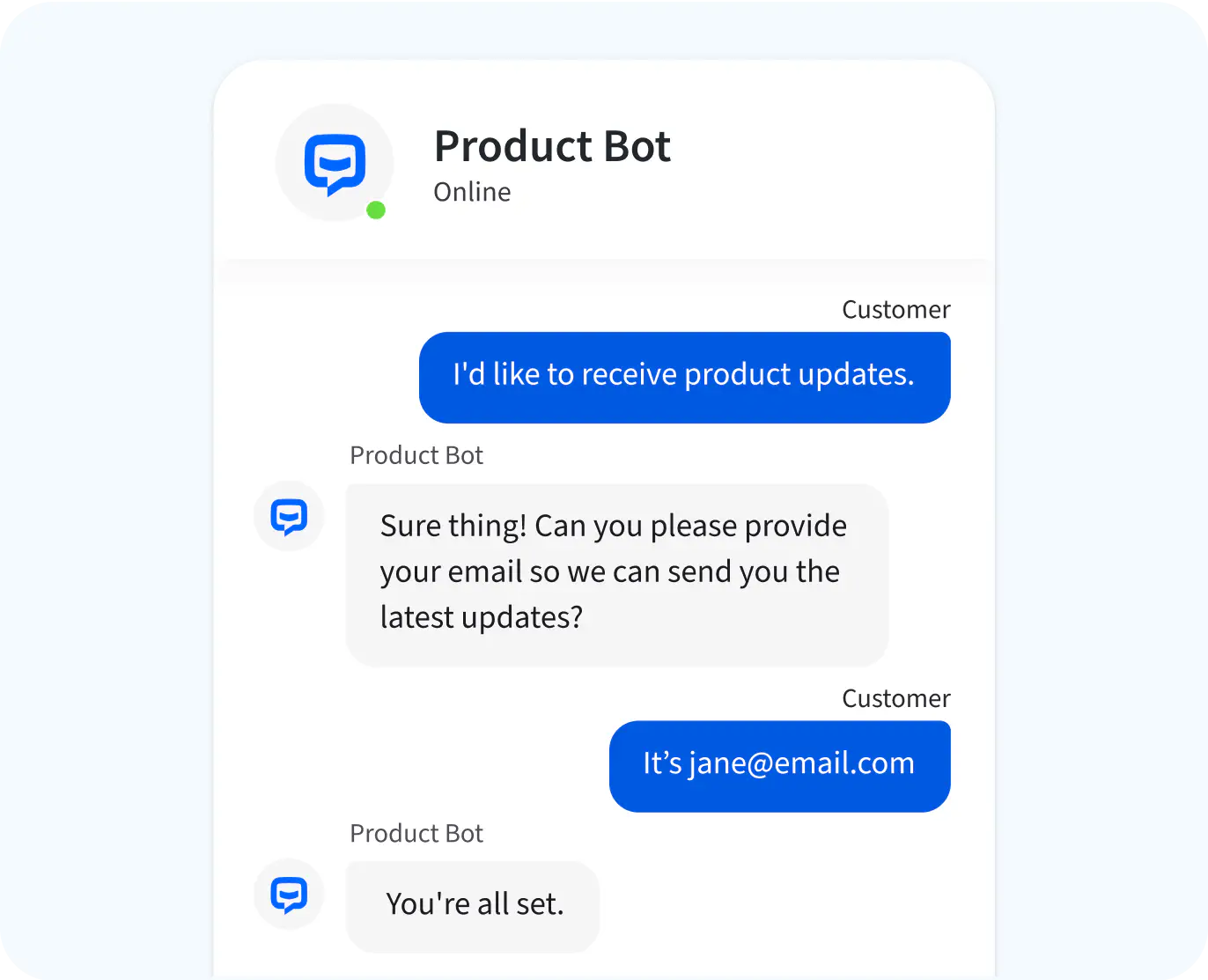 AI chat bots that provide instant answers to common questions