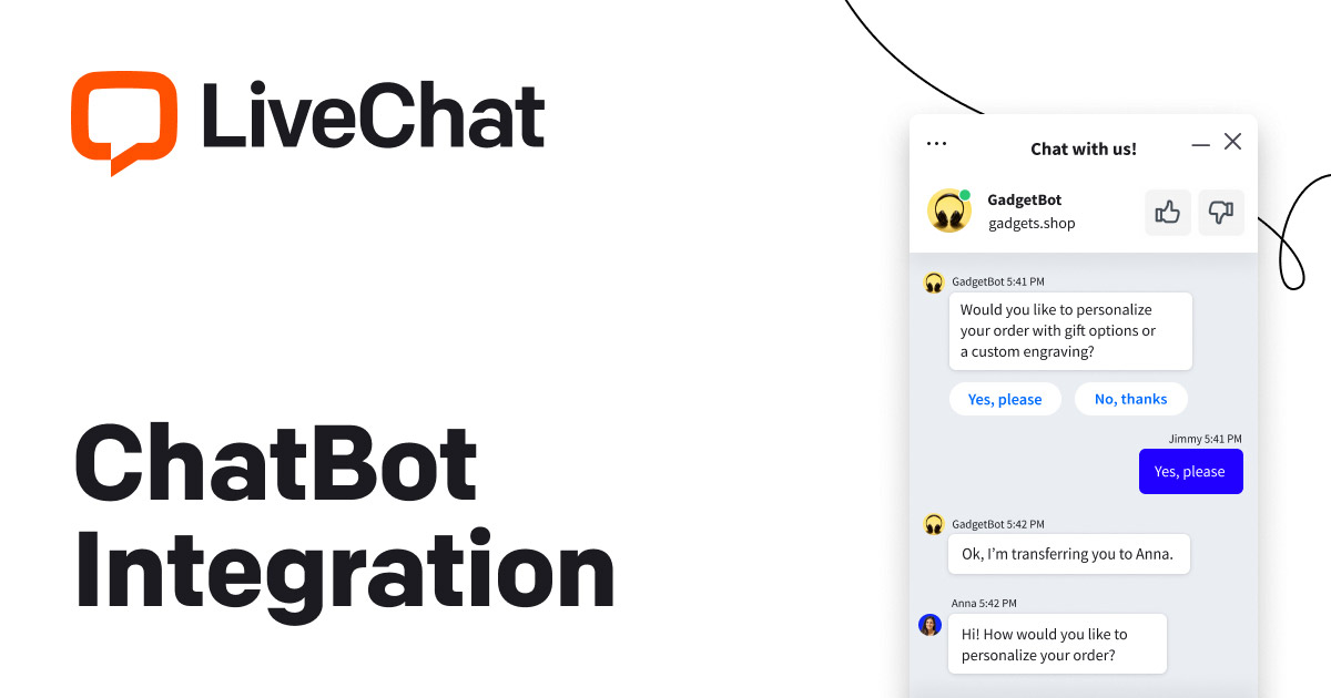 Live chat bot free LiveChat ChatBot