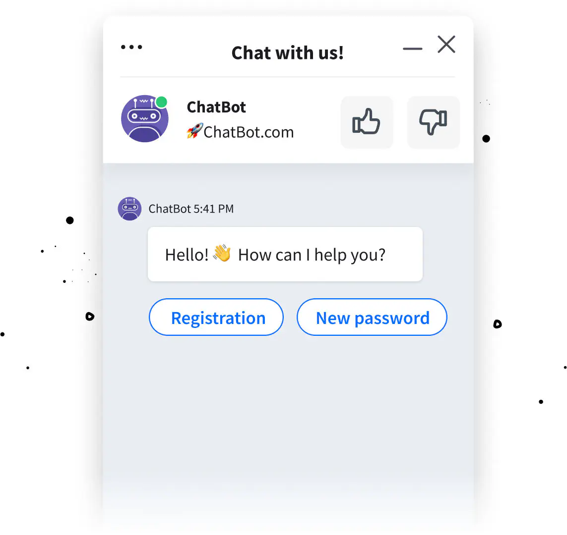 Chat bot rich messages for LiveChat integration - quick replies