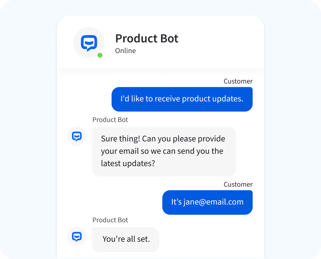AI chat bots that provide instant answers to common questions