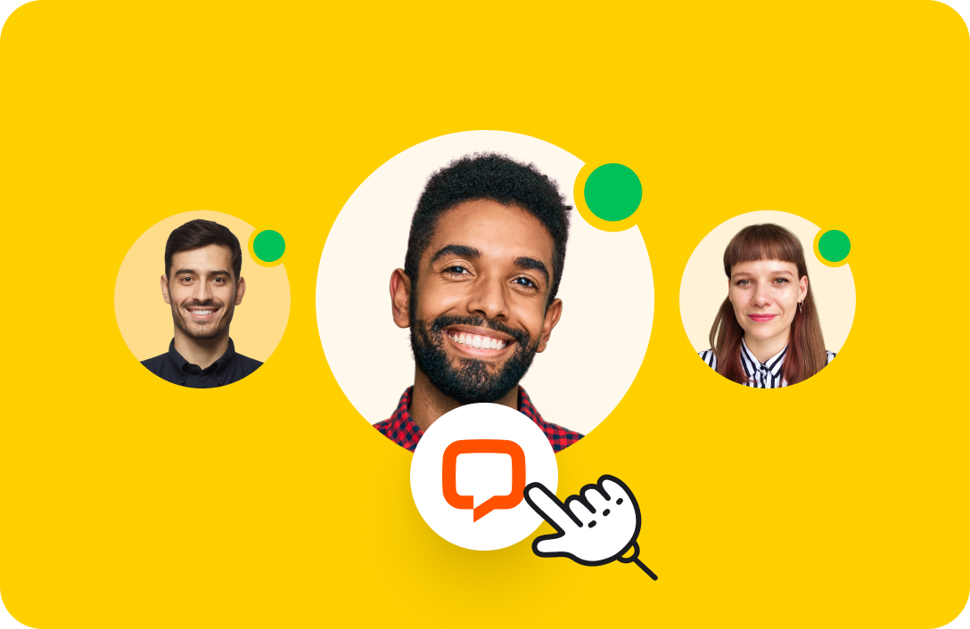 The visualization of the LiveChat®’s support 24/7 availability