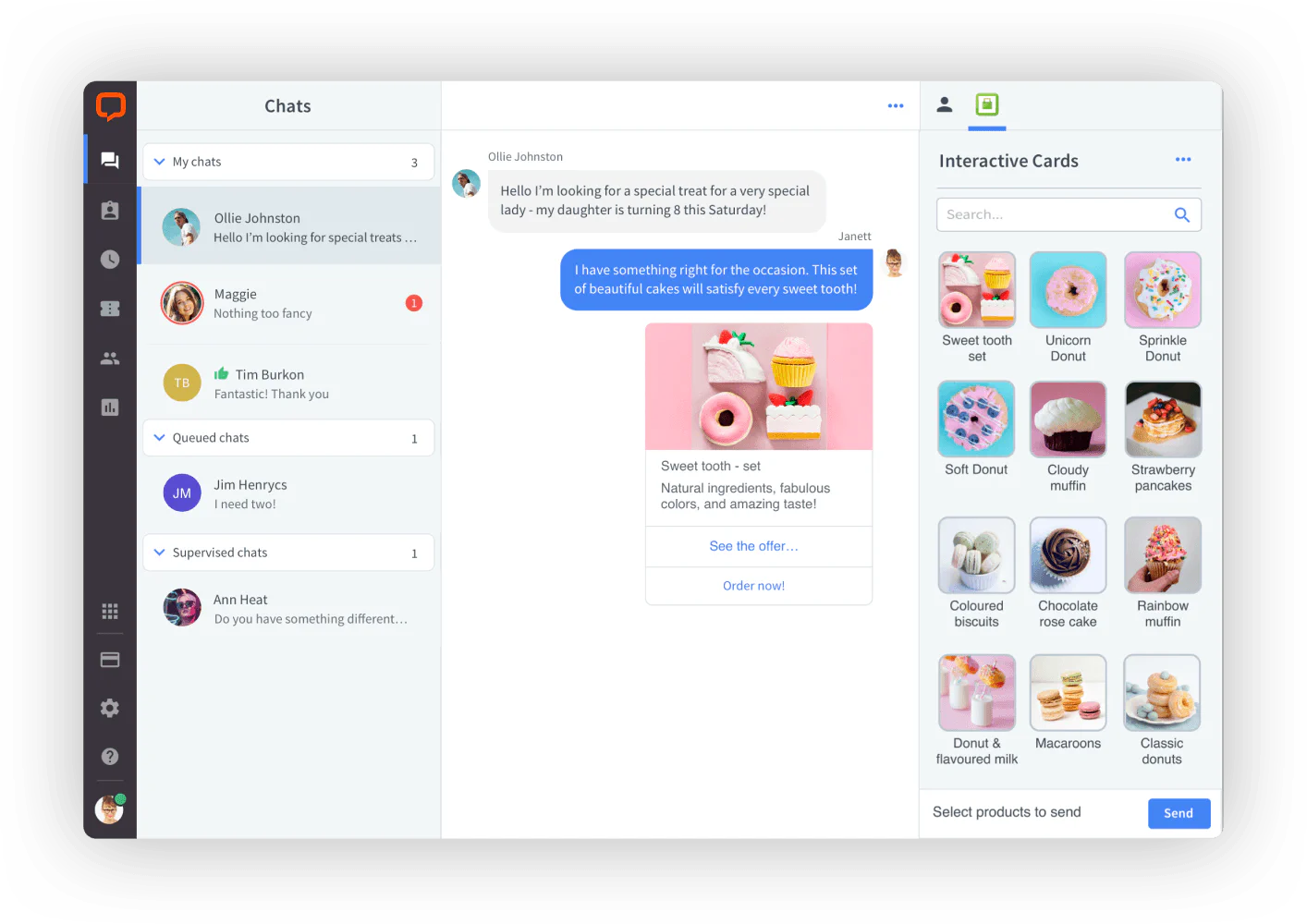 Customer service app by LiveChat®