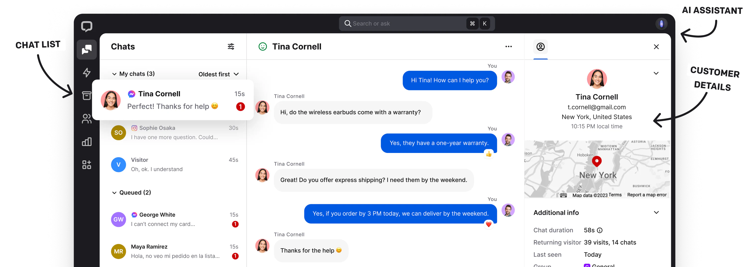 LiveChat® - a chat software designed to help you engage, support, and sell products directly on your website.