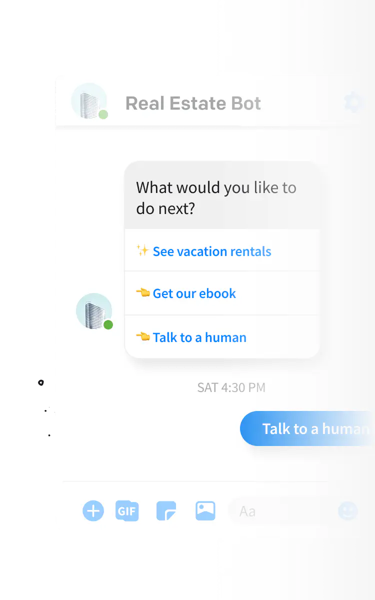 Chatbot rich messages for LiveChat integration - buttons