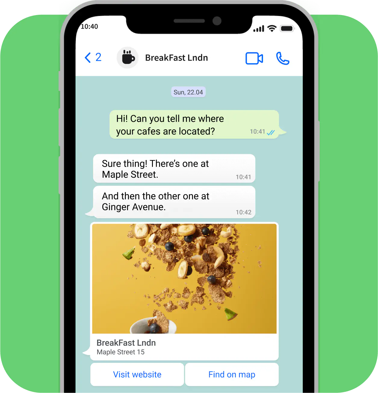 LiveChat’s integration with WhatsApp, showcasing global connectivity