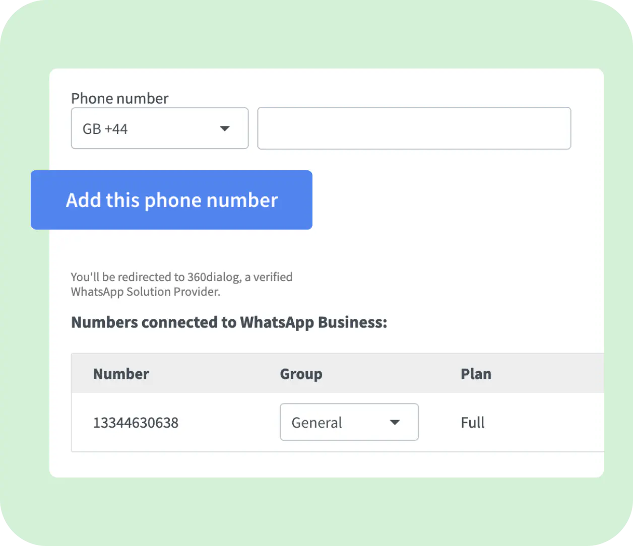 LiveChat’s feature allowing connection of multiple WhatsApp accounts on different smartphones