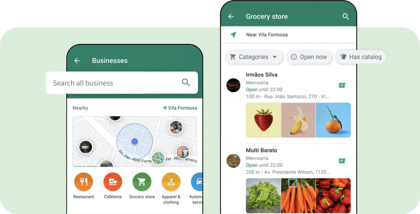 LiveChat’s feature highlighting the WhatsApp Business Search function