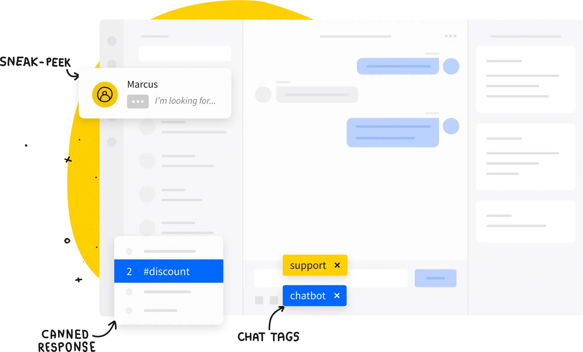 LiveChat® app chat features