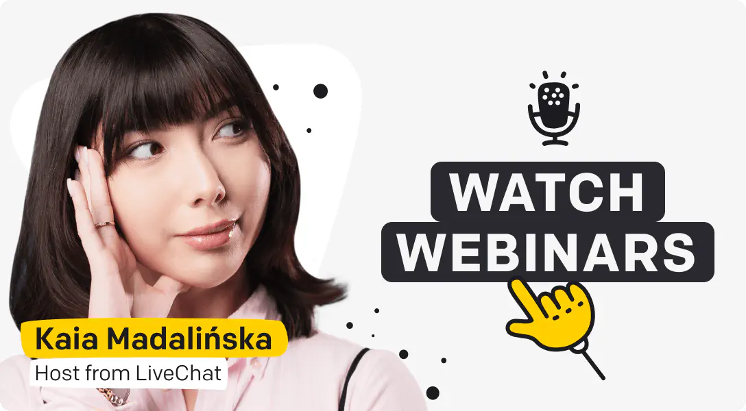 Webinar about LiveChat's features