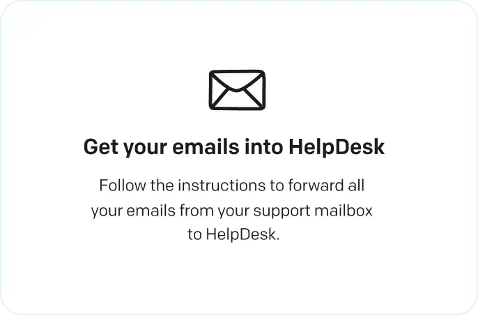 Illustration of confirmation after HelpDesk account creation