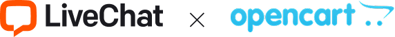 LiveChat® and OpenCart integration