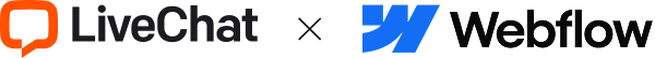 LiveChat® and Webflow integration