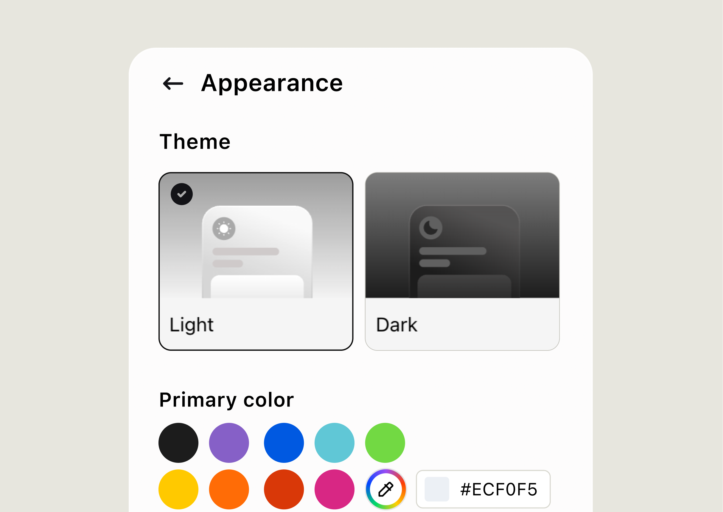 A customized chat widget matching a website's visual identity.