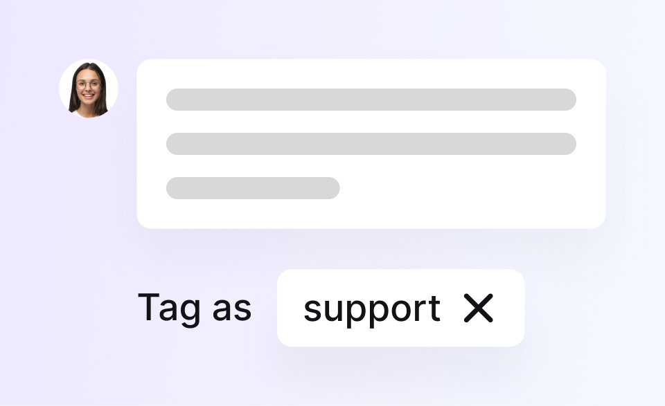 Image describing the functionality of Tag suggestions