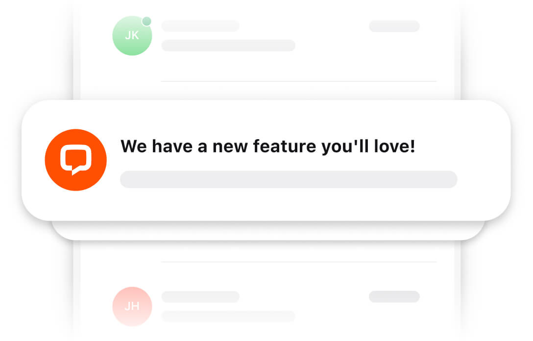 LiveChat product updates and notifications