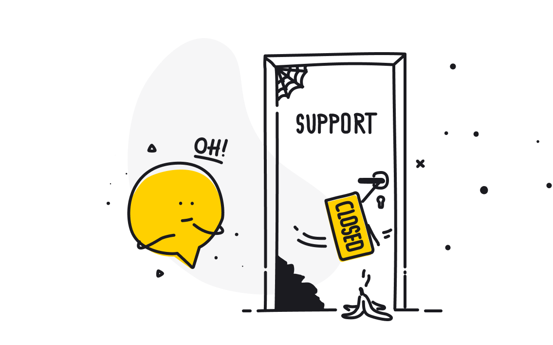 Poor customer support experience