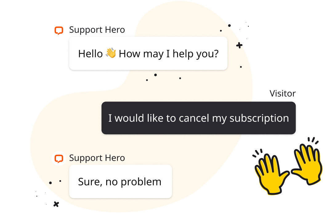 Canceling subscription in LiveChat