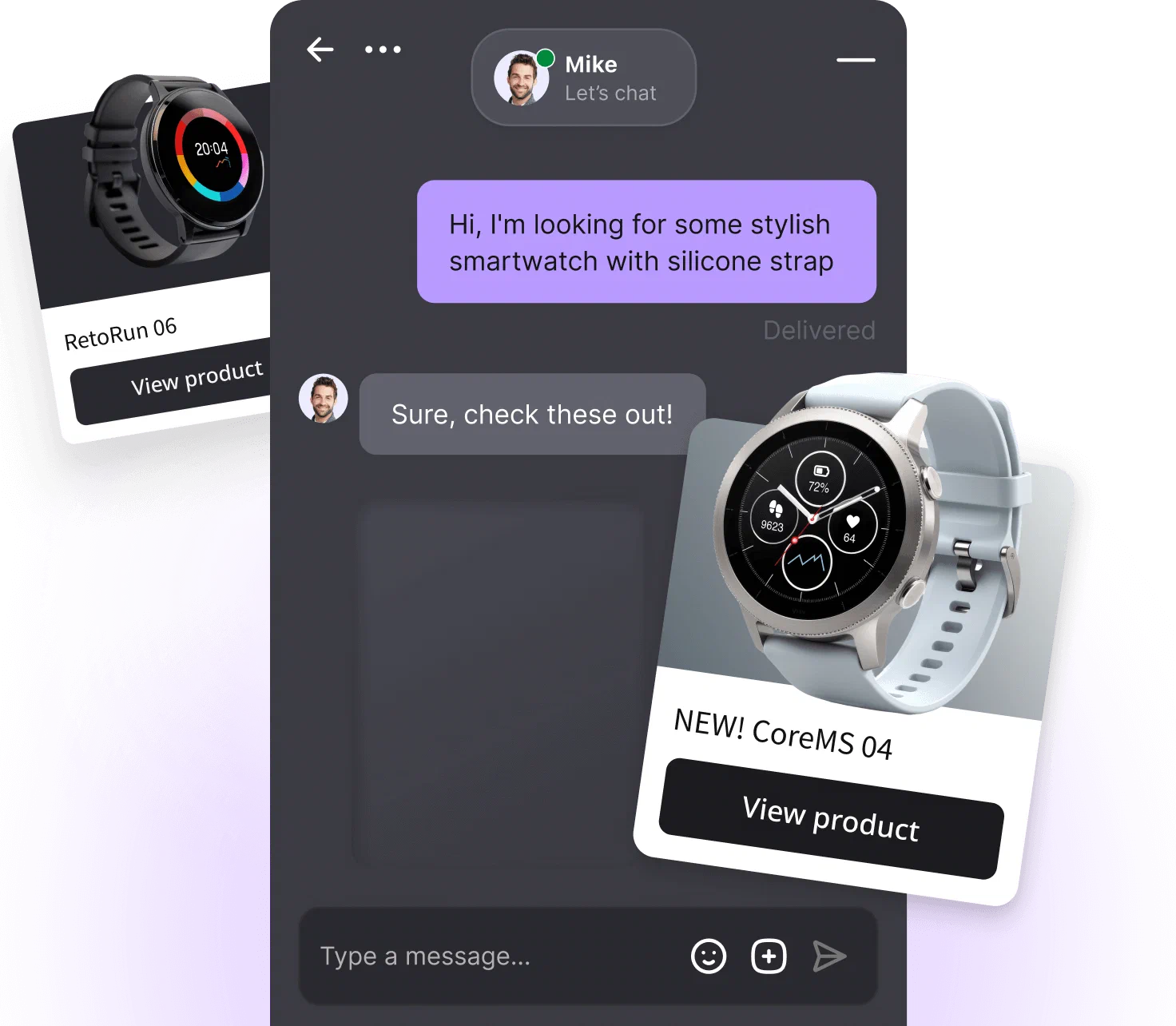 Shopify store with LiveChat® widget