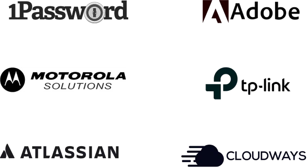 Logos of LiveChat® customers from IT industry