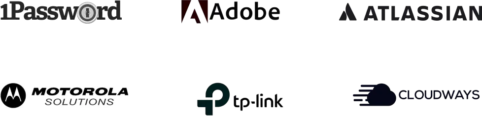 Logos of LiveChat® customers from IT industry
