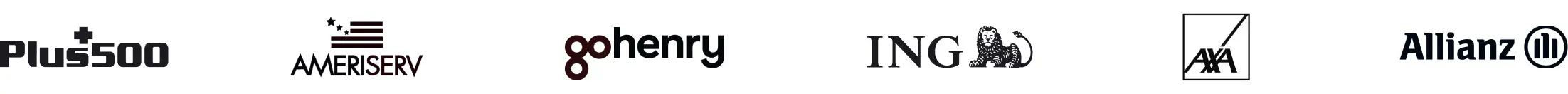 Logos of LiveChat® customers from finance industry