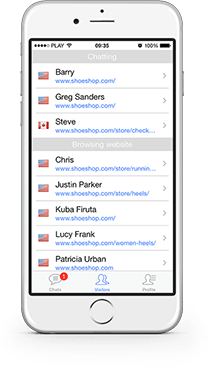 LiveChat pour iPhone