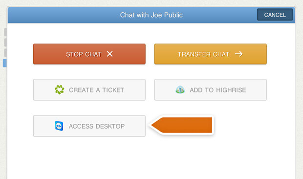 TeamViewer integration with LiveChat