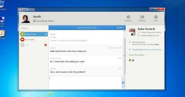 LiveChat Windows application update