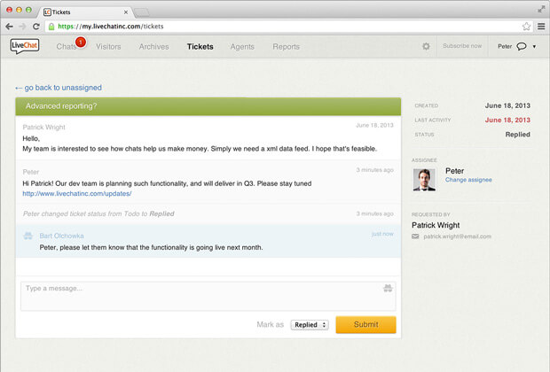 LiveChat ticketing system beta LiveChat ticketing system beta