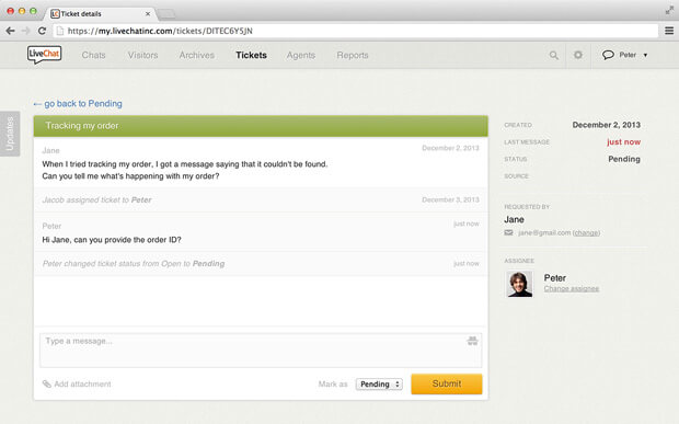 LiveChat Tickets update LiveChat Tickets update
