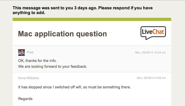 Automatic pending tickets messages Automatic pending tickets messages