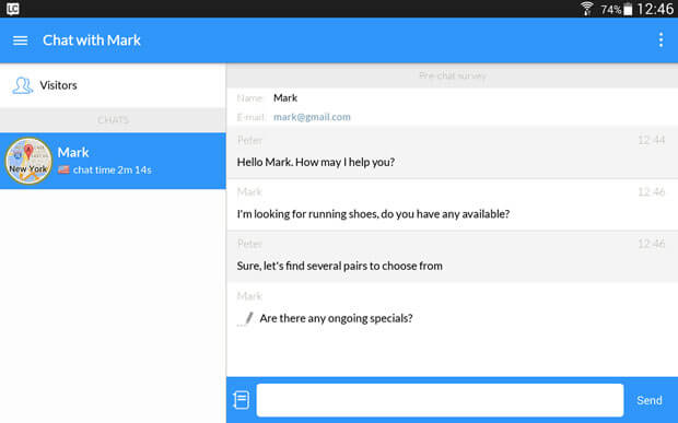 Android LiveChat application Android LiveChat application