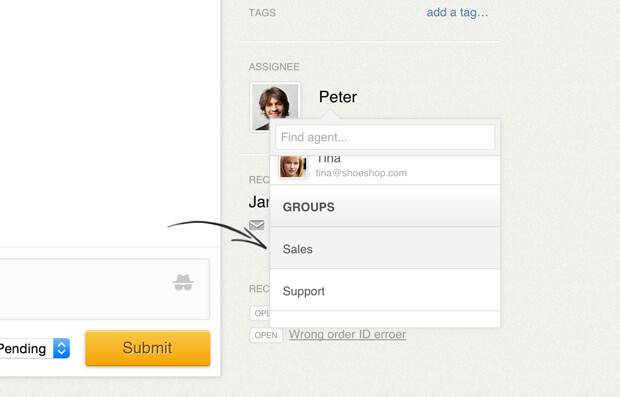 LiveChat tickets for groups LiveChat tickets for groups