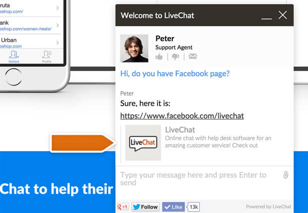 Link preview in LiveChat