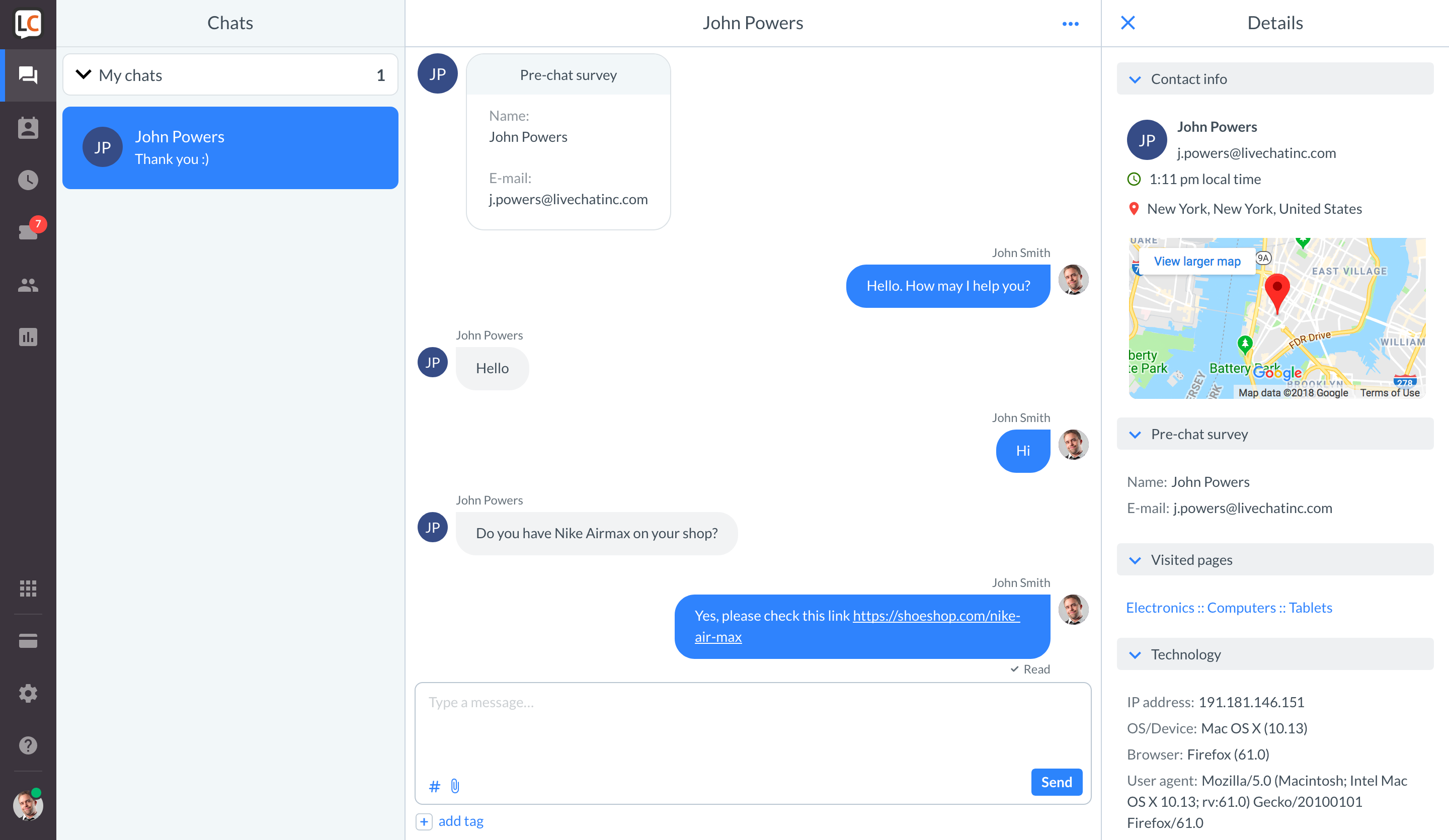 nike customer service live chat