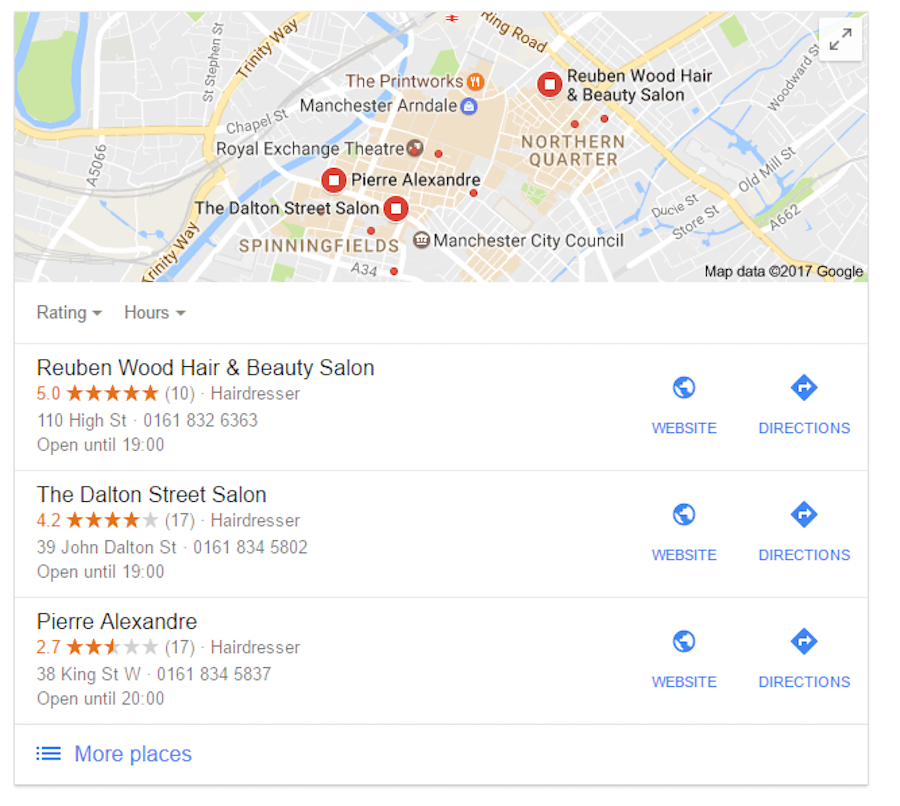 Business Google location