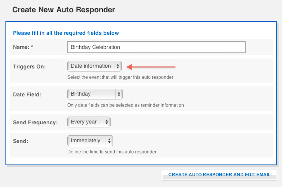 Octeth-birthday-function-autoresponder Birthday autoresponder settings