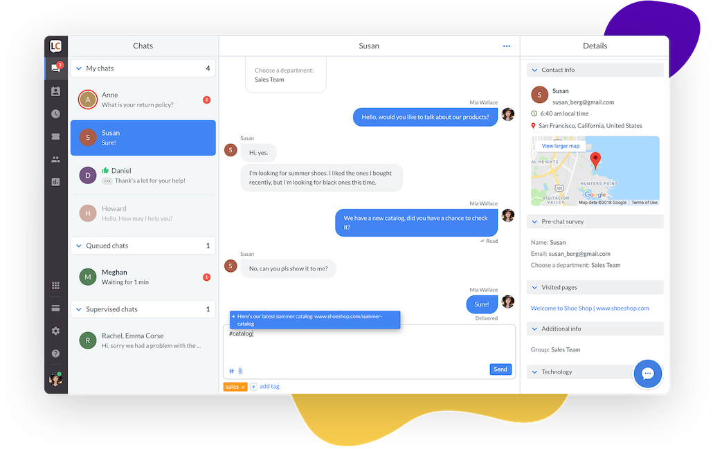 Intercom alternative – LiveChat agent app Intercom alternative – LiveChat agent app