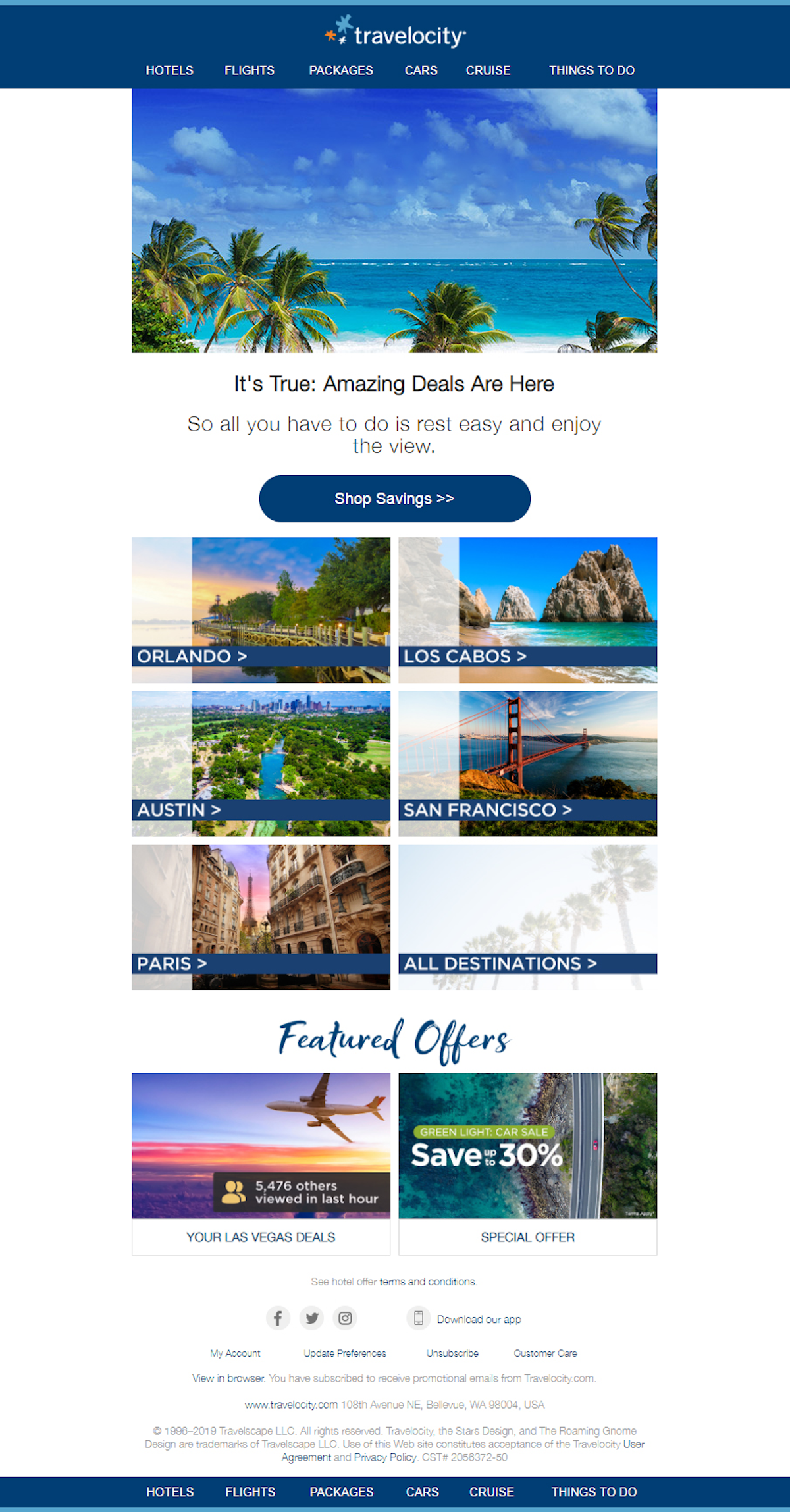 Travelocity email marketing