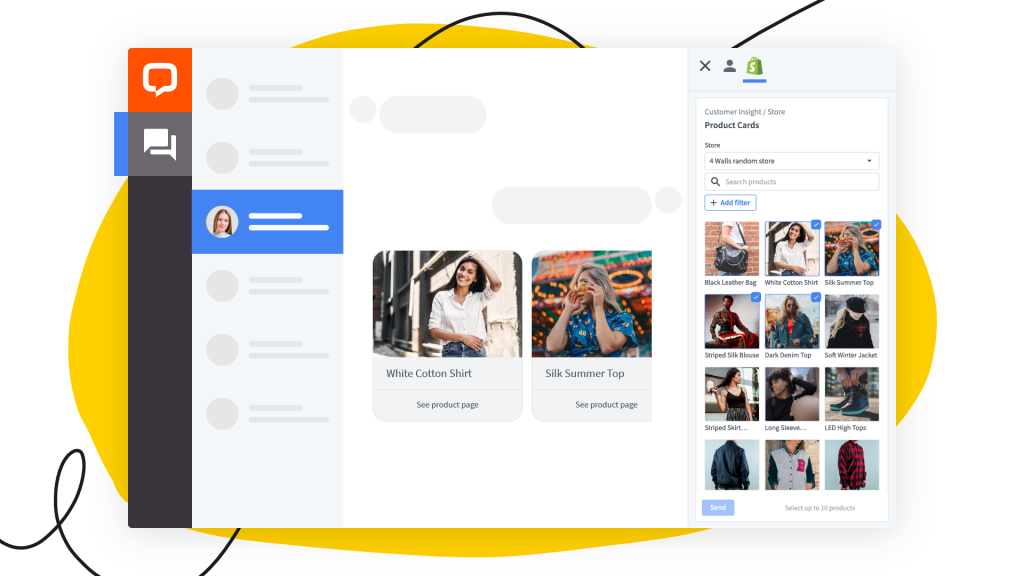 Shopify Customer Insight Product Cards view