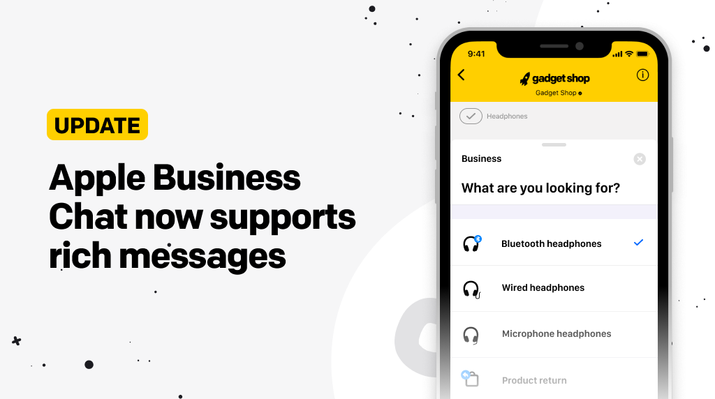 Apple Business Chat now supports rich messages