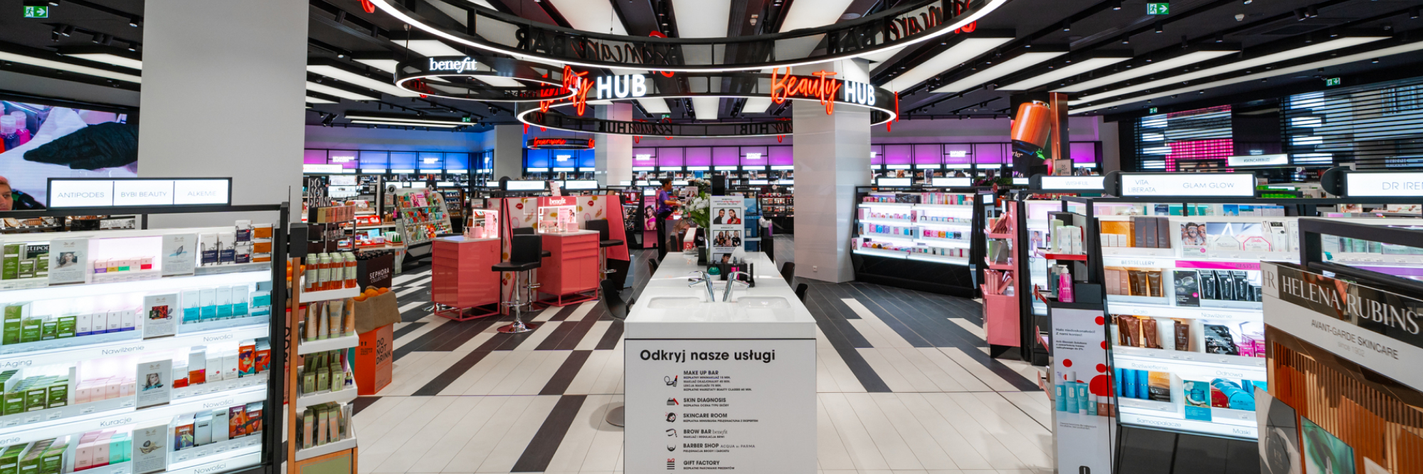 The interior of one of Sephora's store in Poland