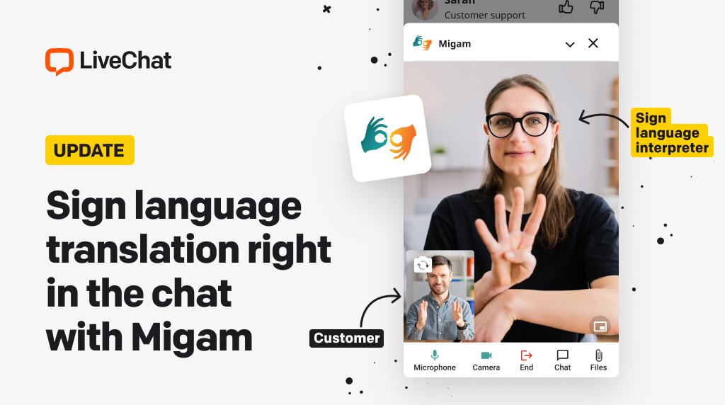 Sign language translation right in the chat with Migam