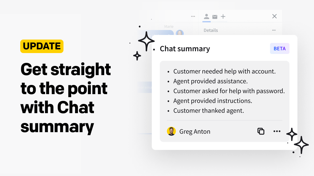 Get straight to the point with chat summary